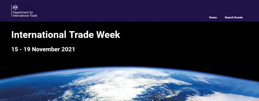 UK DIT International Trade Week 15 to 19 November 2021